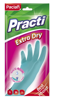 PACLAN PRACTI EXTRA DRY РЕЗИНОВЫЕ ПЕРЧАТКИ Р. S, ПАРА - фото 8395863