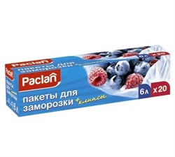 Пакеты для замораживания 6л 30 х 46см 20шт. (ПВД) - фото 8395880