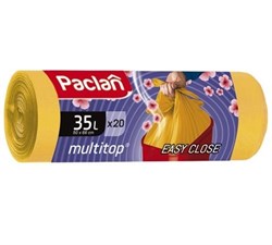 Мешки для мусора Multitop Aroma, 35л, 20шт.  (ПНД) (желтый) - фото 8395890