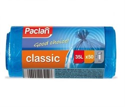 Мешки для мусора CLASSIC 35л 50 х 60см 50шт.(ПНД) (син.) - фото 8395898