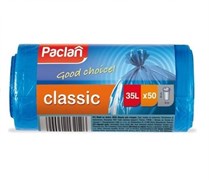 Мешки для мусора CLASSIC 35л 50 х 60см 50шт.(ПНД) (син.)